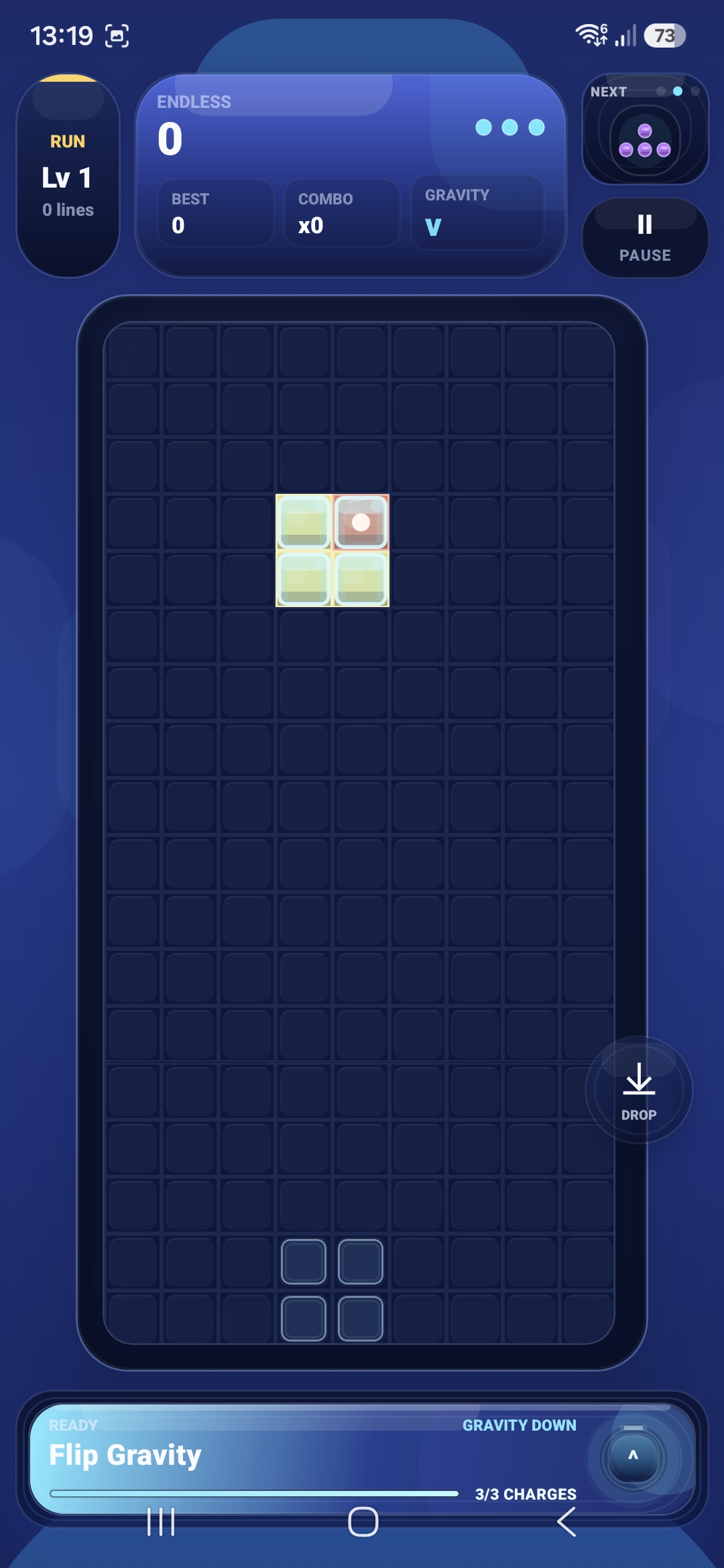 PivotFall gameplay screen