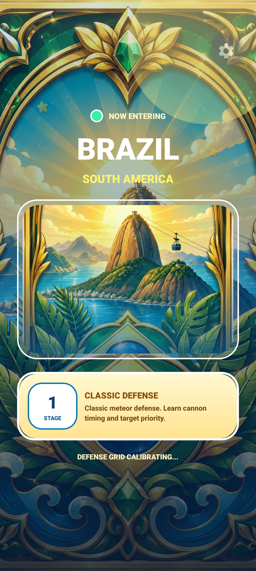 WorldShield Brazil mission entry screen